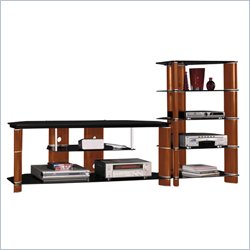 Bush Furniture Segments  58 TV Stand and Audio Rack Best Price