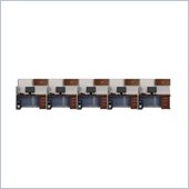 Bush Office-in-an-Hour Straight 5 Desk Workstation with Storage Cubicle Set
