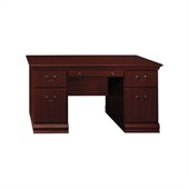 Bush Birmingham Executive 60 Computer Desk in Harvest Cherry Finish