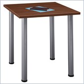 Bush Aspen Square Table with Wood Top and Metal Legs