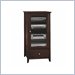Bush Furniture Sonoma Audio Rack Cabinet with 3 Adjustable Shelves