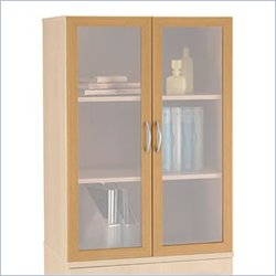 Bush Furniture Universal Light Oak Glass Door Kit