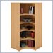 Bush Furniture Universal Light Oak Corner Bookcase