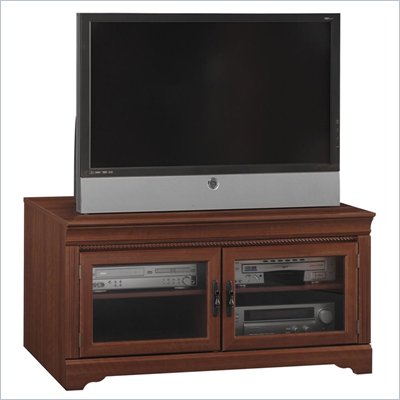 Bush Furniture Charlestown Wood TV Stand in Dragonwood Finish