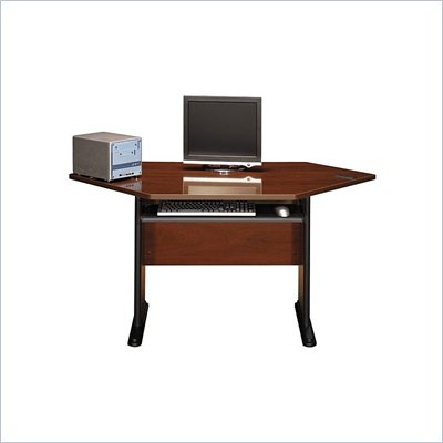 Wood Corner Desk on Bush Furniture Contours Wood Corner Desk In Cherry Wc59466