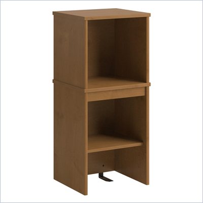 Bush Envoy Narrow Wood Hutch in Natural Cherry