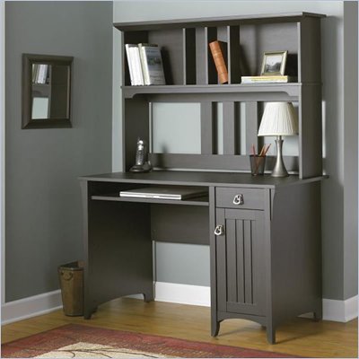 Bush Salinas Mission Desk with Hutch in Aged Tobacco