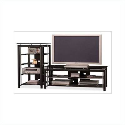 Bush Midnight Mist 60" Flat Panel TV Stand and Audio Rack