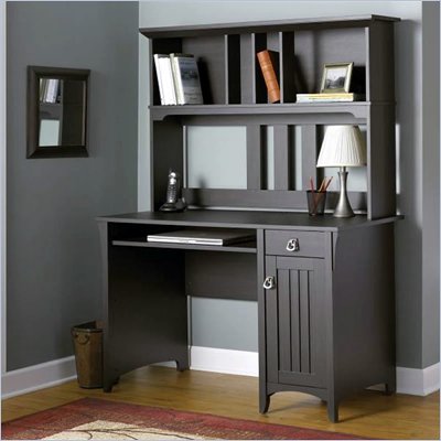 Bush Salinas Mission Desk with Hutch in Aged Tobacco