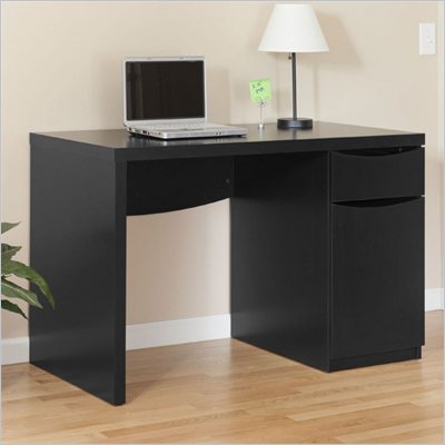Bush Myspace Montrese Desk in Classic Black