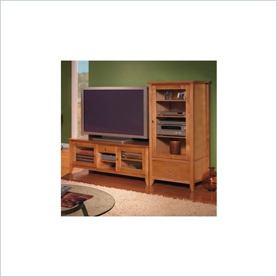 Bush Furniture Napa Wood Plasma TV Stand and Audio Rack