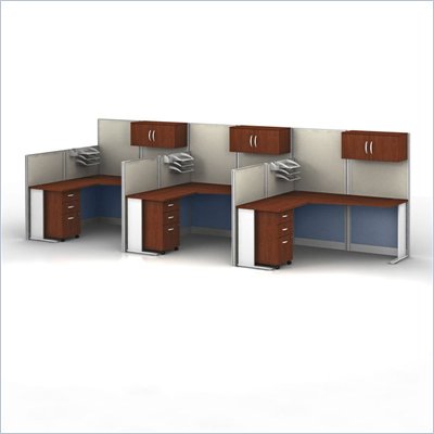 Bush Office-in-an-Hour 3 L-Workstation Configuration