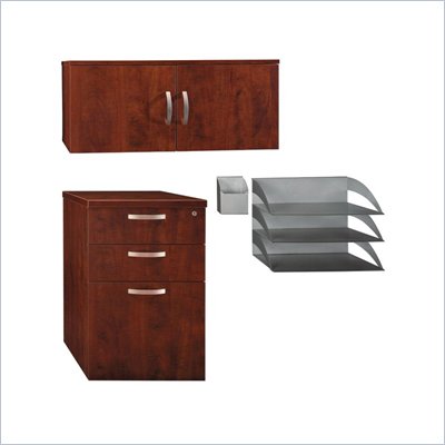 Bush Office-in-an-Hour  File, Hutch, Paper/Pencil Storage Kit