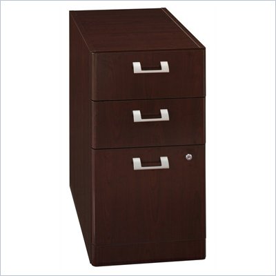 Bush Quantum 3 Drawer Vertical Wood File Storage Cabinet in Harvest Cherry