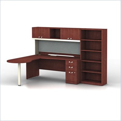 Bush Quantum Harvest Cherry Left L-Shaped Desk