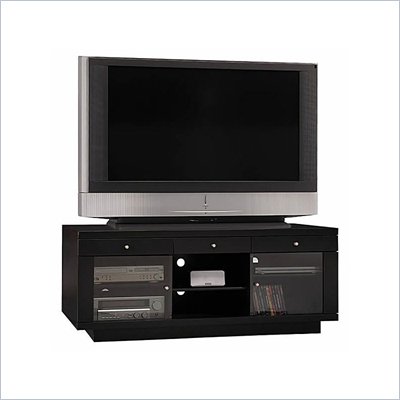 Bush Riverwood TV Stand in Satin Black