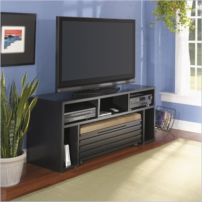 Bush Roam 58 Inch Wood TV Stand in Black