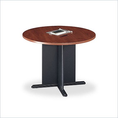 Bush Round 3.4 Conference Table with X-Shaped Base