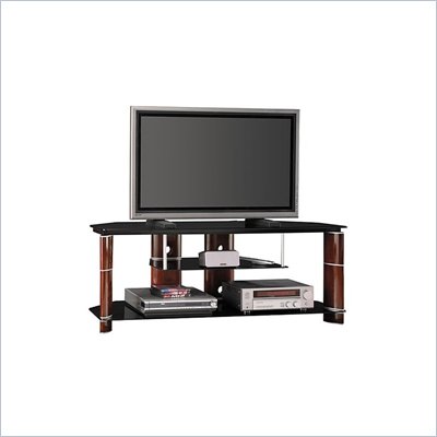 Bush 58" Segments TV Stand in Rosebud Cherry Finish