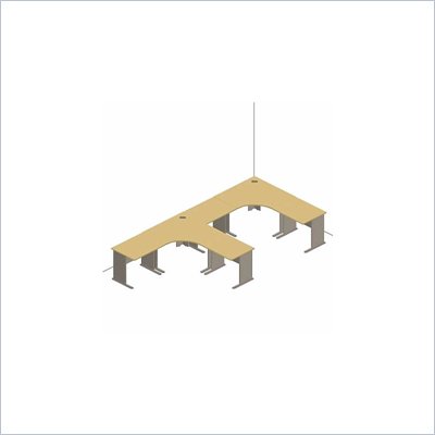 Bush Beech and Grey Advantage Series Office Suite