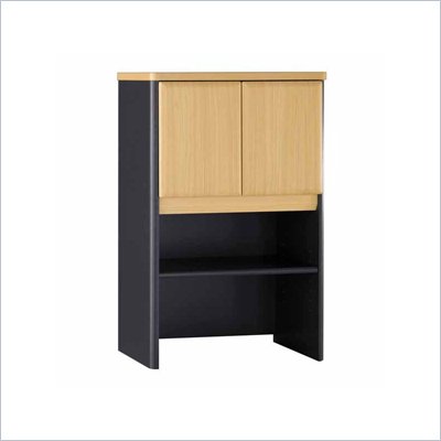 Bush Series A Storage Hutch in Beech/ Slate Grey