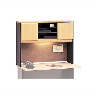 Bush Beech and Grey Advantage Series A 48 inch Hutch