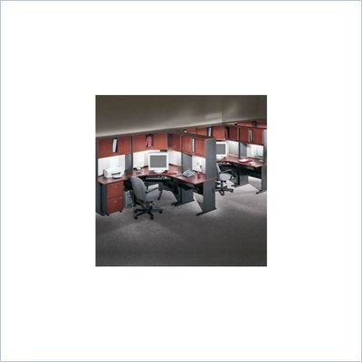 Bush Series A Hansen Cherry Corner Computer Office Suite
