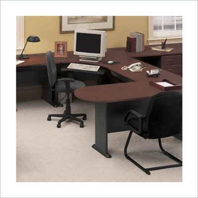 Bush Series A Hansen Cherry U-Shape Office Suite