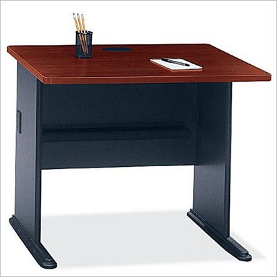 Bush Series A 36" Wood Credenza Desk in Hansen Cherry