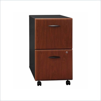 Bush Series A 2 Drawer Mobile Wood File Cabinet in Hansen Cherry