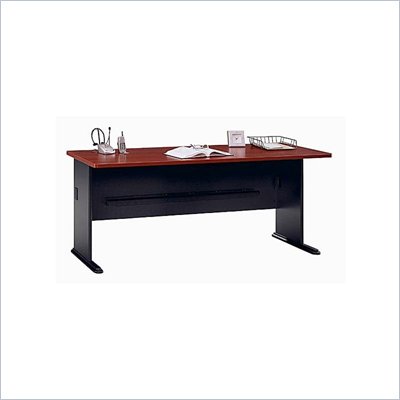 Bush Series A 72" Wood Credenza Desk in Hansen Cherry
