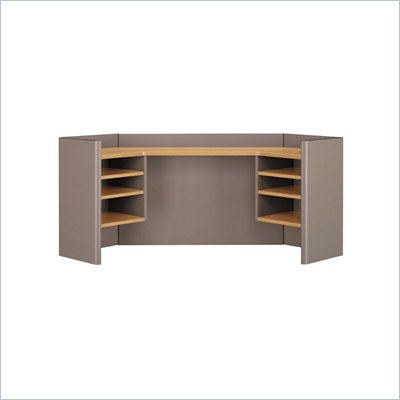Bush Series A 42 Corner Hutch in Light Oak