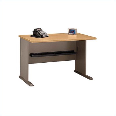 Bush Series A 48" Wood Credenza Desk in Light Oak