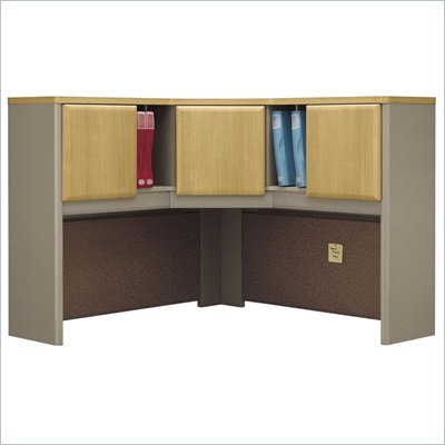 Bush Light Oak Advantage Series A Corner Hutch