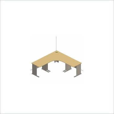 Bush Natural Cherry and Slate Advantage Series Corner Desk