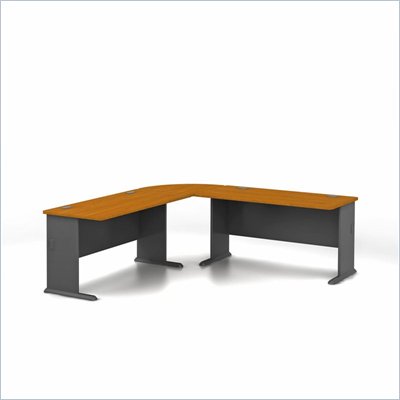 Bush Series A Natural Cherry L-Shaped Administrative Configuration