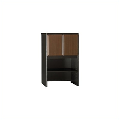 Bush Series A 24 inch Hutch in Sienna Walnut/Bronze