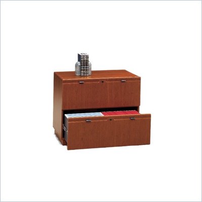 Bush 2 Drawer Lateral Wood File Cabinet in Hansen Cherry