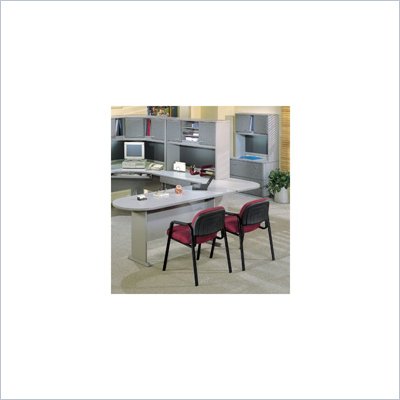 Bush White Spectrum and Pewter Advantage Series Office Suite