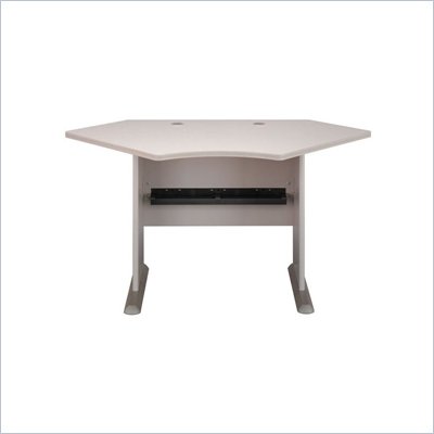 Bush Series A 42" Wood Corner Desk in Off-White