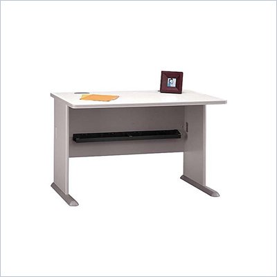 Bush Series A 48" Wood Desk in Pewter