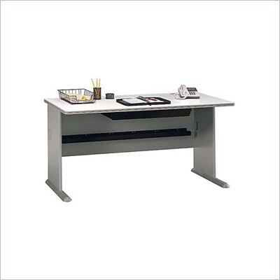 Bush Series A 60" Wood Desk in Pewter