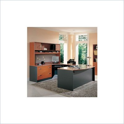 Bush Auburn Maple Corsa Series Executive U-Shaped Desk