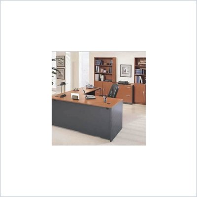 Bush Series C Corsa L-Shape Separated Wood Office Desk Set