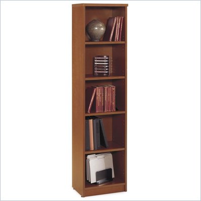 Bush Auburn Maple Series C Open Single Bookcase
