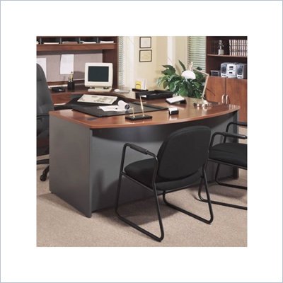 Bush Series C Executive Right L-Shape Wood Desk in Hansen Cherry