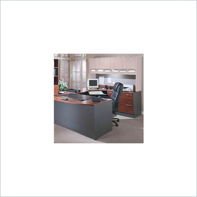 Bush Corsa Series U-Shape Office Suite in Hansen Cherry