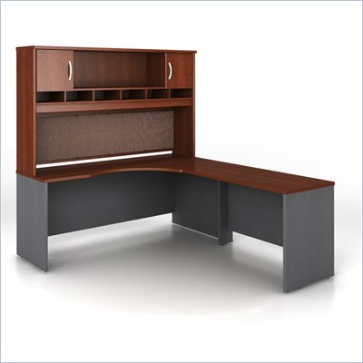 Bush Series C 3-Piece Right-Hand Corner Computer Desk in Auburn Maple