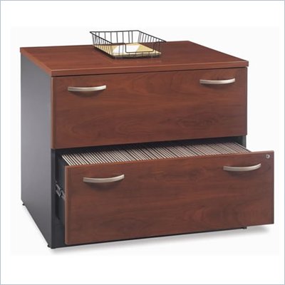 Bush Series C 2 Drawer Lateral Wood File Cabinet in Hansen Cherry