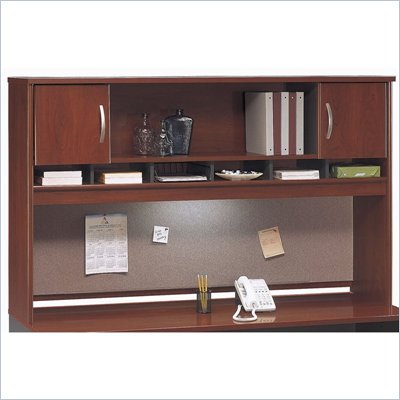 Bush Hansen Cherry Series C 71" Two Door Wood Hutch in Hansen Cherry